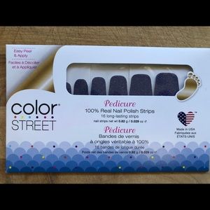 COLOR STREET Pedicure Set Nail Strips Good Night